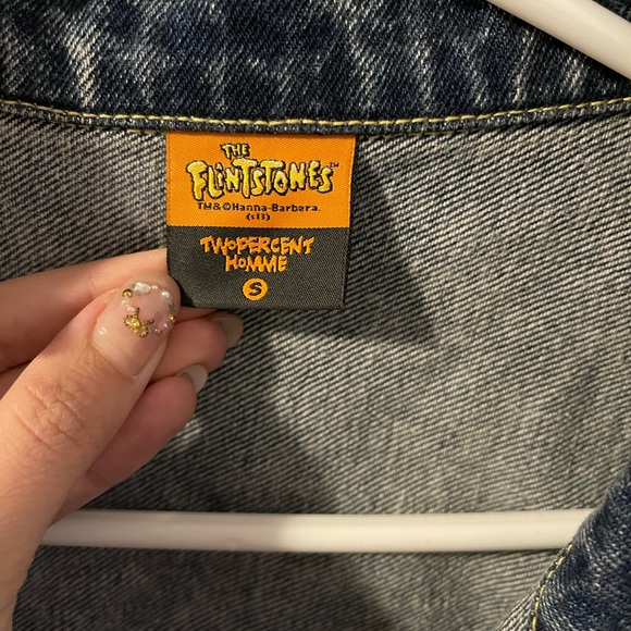 Flintstones Blue Botton up Denim jean jacket - Picture 8 of 9